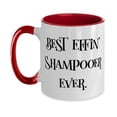 thumbnail image 1 of Nice Shampooer Two Tone 11oz Mug, Best Effin' Shampooer Ever, For Coworkers, Present From Friends, Cup For Shampooer, 1 of 2