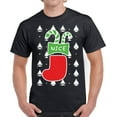 thumbnail image 1 of Nice Stocking Christmas Print Christmas Shirt for Men - S M L XL 2XL 3XL 4XL 5XL Xmas Graphic Tee - Holiday Tee Christmas Shirts Mens Top Gift, 1 of 2