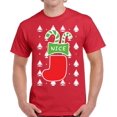 thumbnail image 1 of Nice Stocking Christmas Print Christmas Shirt for Men - S M L XL 2XL 3XL 4XL 5XL Xmas Graphic Tee - Holiday Tee Christmas Shirts Mens Top Gift, 1 of 2