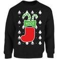 thumbnail image 1 of Nice Stocking Christmas Sweater Women Men Crewneck - S M L XL 2XL 3XL 4XL 5XL Xmas Graphic Tee - Unisex Sweatshirt Funny Xmas Holiday Gift, 1 of 2