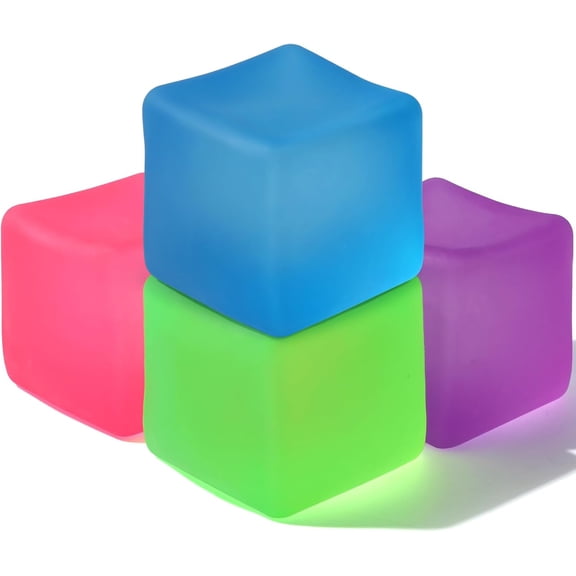 Nice Sugar Ball Cube, Squeeze Fidget Toys, Ice Cube Stress Ball for Relieve Anxiety and Stress, High Density Maltose Filling, Suitable for Adults Blue