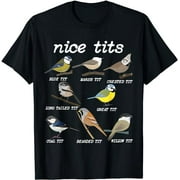 Nice Tits Funny Bird Watching, Funny Tit Birds Birdwatcher T-Shirt