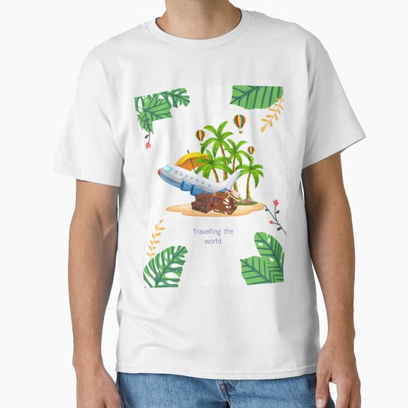Nice Travelling Artwork Design Wanderlust T-Shirt