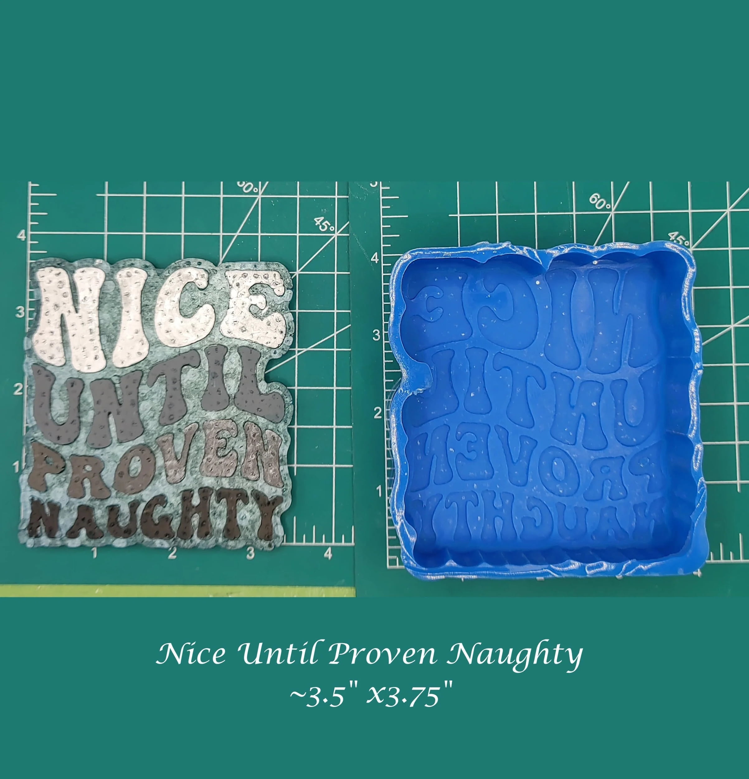 Nice Until Proven Naughty Silicone Freshie Mold