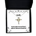 thumbnail image 1 of Nice Wife Gifts, My wife is my partner in every sense of the word. I couldn't ask for, Birthday Cross Dancing Necklace For Wife, Jewelry for wife, Wife jewelry gift ideas, Best jewelry gifts for wife,, 1 of 5