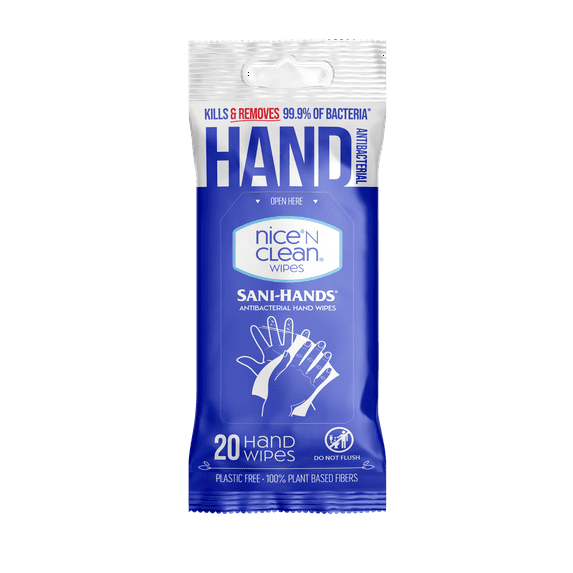 Nice 'n Clean Antibacterial Hand Wipes, 20 count