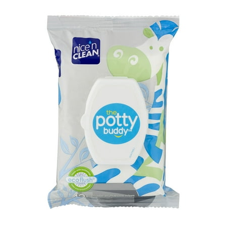 Nice'n Clean Potty Buddy Flushable Wipe