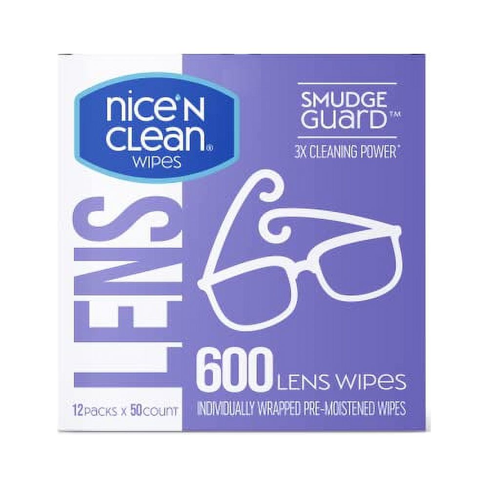 Nice 'n Clean SmudgeGuard Lens Cleaning Wipes (600 Total Wipes) Pre