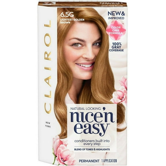 Nice'n Easy [6.5] Lightest Golden Brown Permanent Hair Color 1 ea