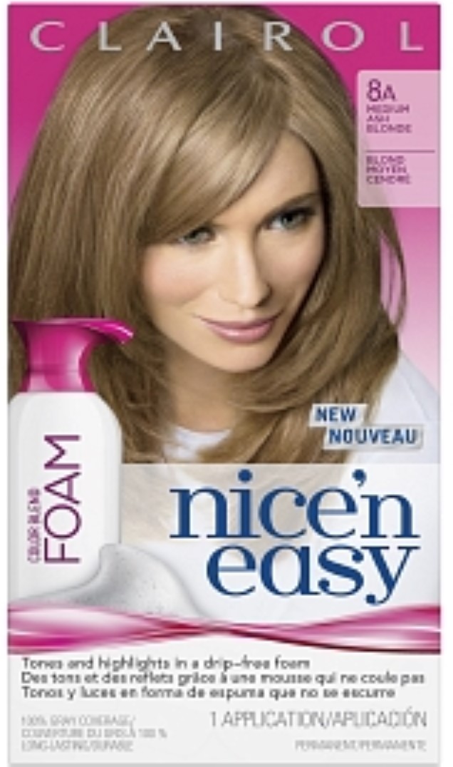 Nice 'n Easy Color Blend Foam Permanent Haircolor 8A Medium Ash Blonde 1 Each