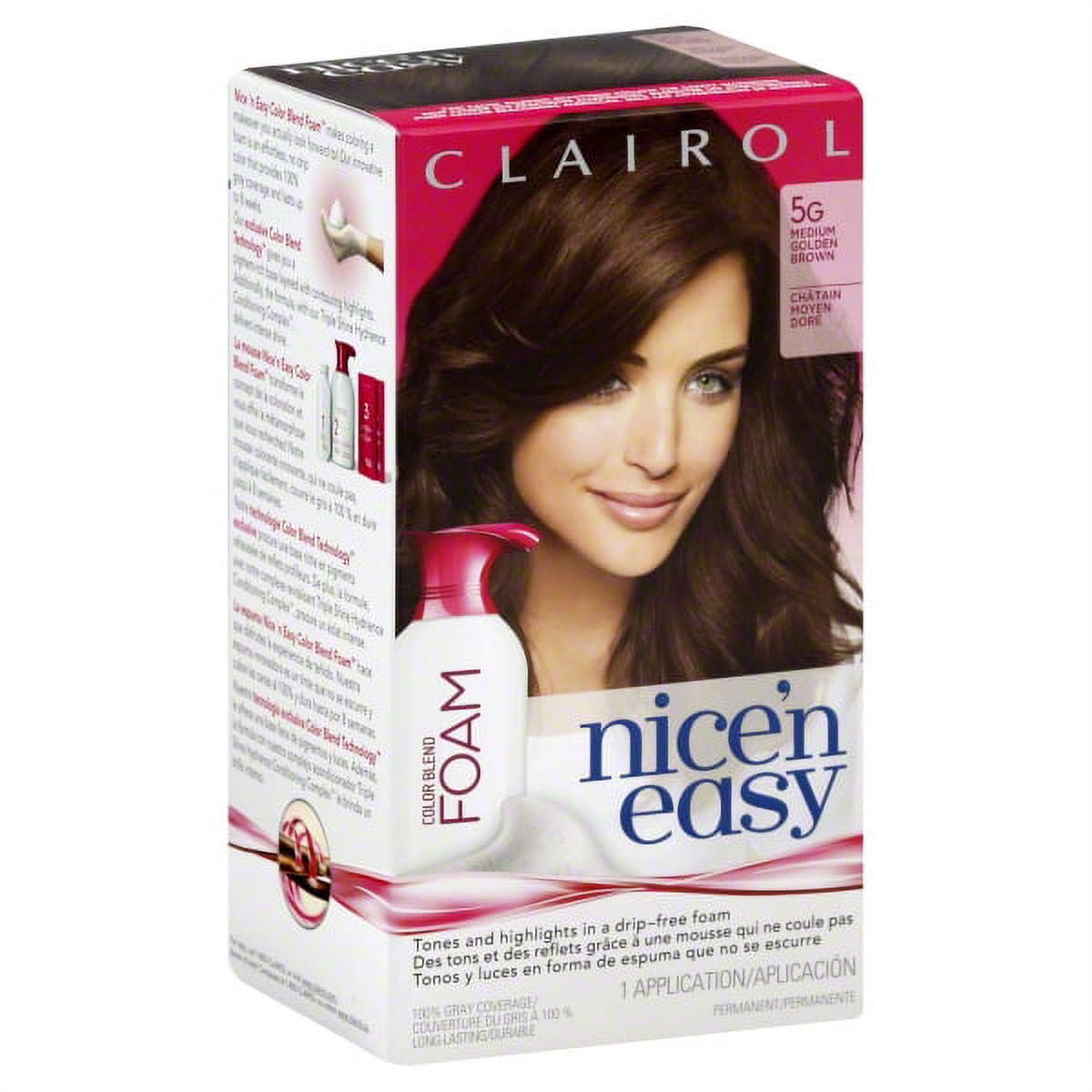 Nice 'n Easy Nice'n Easy Color Blend Foam Permanent Haircolor 5G Medium Golden Brown 1 Each