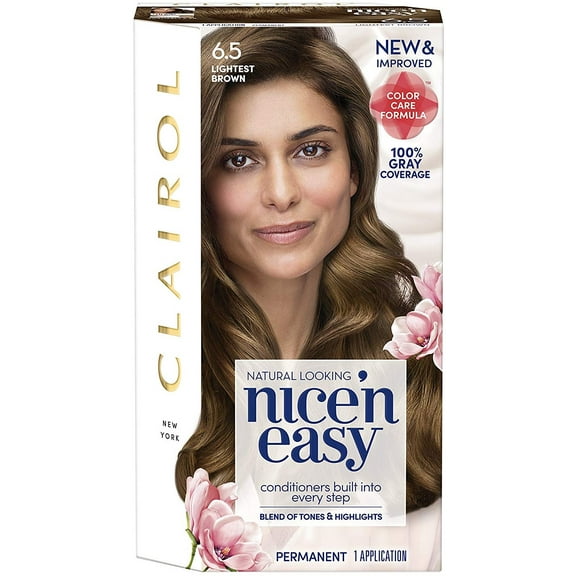 Nice'n Easy Permanent Color, [6.5] Lightest Brown, 3 Pack
