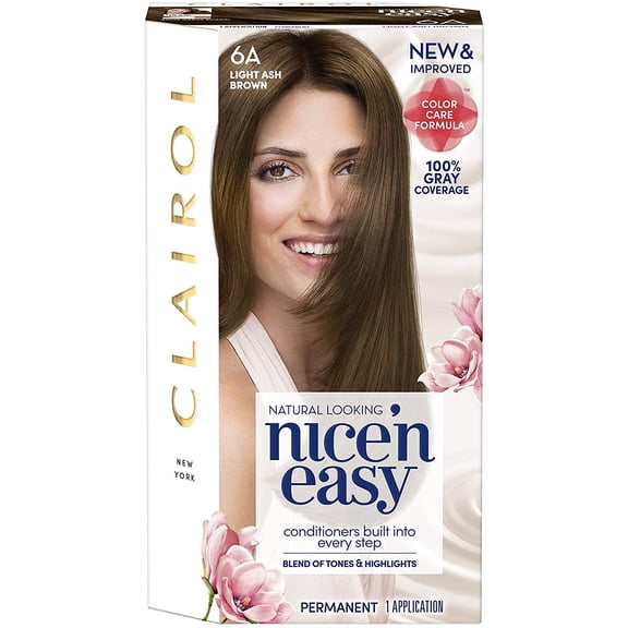 Nice'n Easy Permanent Color, [6A] Light Ash Brown, 1 Each