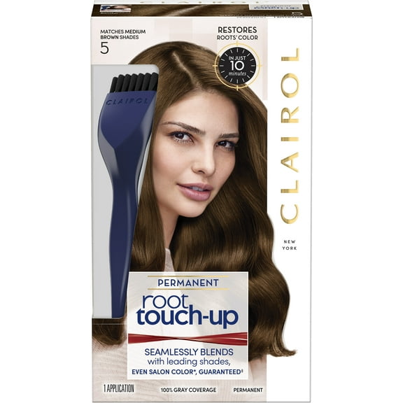 Nice 'n Easy Root Touch-Up, Medium Brown [5] 1 ea (Pack of 4)