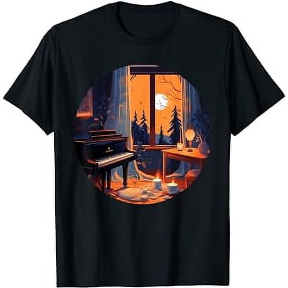 Nice piano by candlelight costume for boys and girls T-Shirt