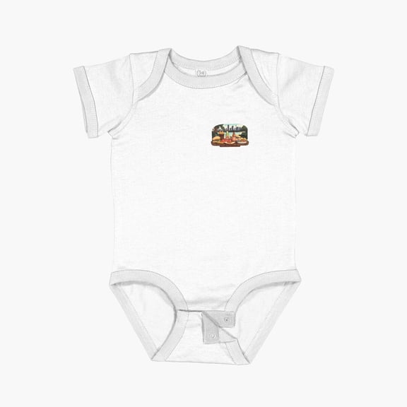 Nice picnic Short Sleeve Baby One-Piece - 1975