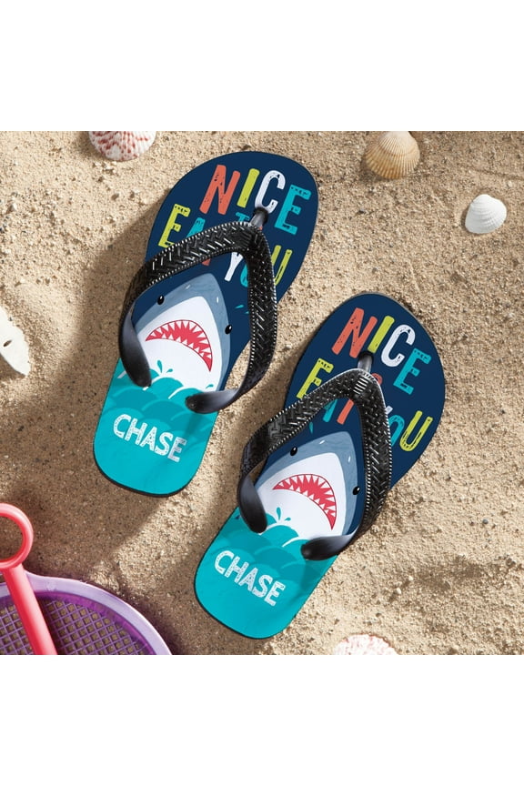 Nice to Eat You Adult Flip Flops