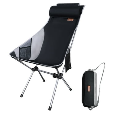 NiceC Camping Chair, Black and Gray