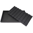 thumbnail image 1 of NicePackaging 8 Section Black Leatherette Sorting Tray with Free-standing Black Plastic Display Tray For Sales / Showcase / Home / Store Use - 14.75" x 8.25" x 1", 1 of 7