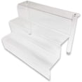 thumbnail image 1 of NicePackaging  Three Tier Stepped Acrylic Riser Display  For Baked Goods / Collectibles / Merchandise / Keepsakes / Decoration ..., 1 of 10