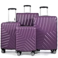thumbnail image 1 of Nicetravel 4-Piece Hardside Luggage Set,Lightweight Suitcase with TSA Locks & Double Spinner Wheels, Purple, 1 of 5
