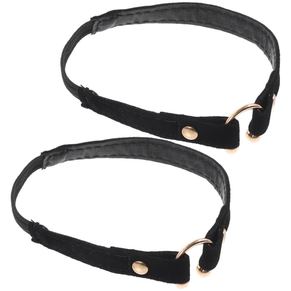 Niceauty 1 Pair High Heel Shoe Strap for Women Fashionable Black Lint Secure Fastening Formal Events