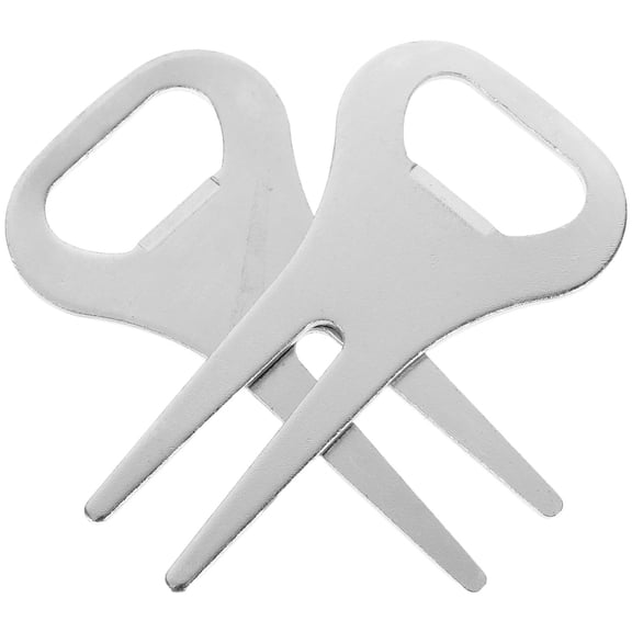 Niceauty Golf Divot Fixer 1 Pair Zinc Alloy Fork Shape Ergonomic Design Golf Accessories for Green Repair