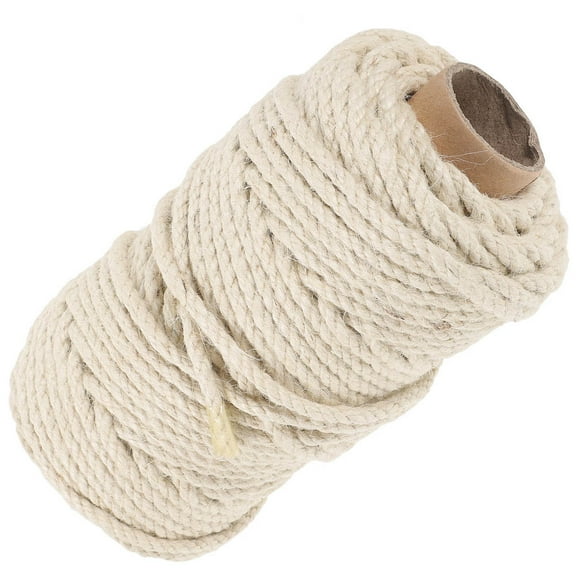 Niceauty Cuttable White Sisal Rope for DIY Cat Tree Scratching Post with Sturdy and Decorative Features