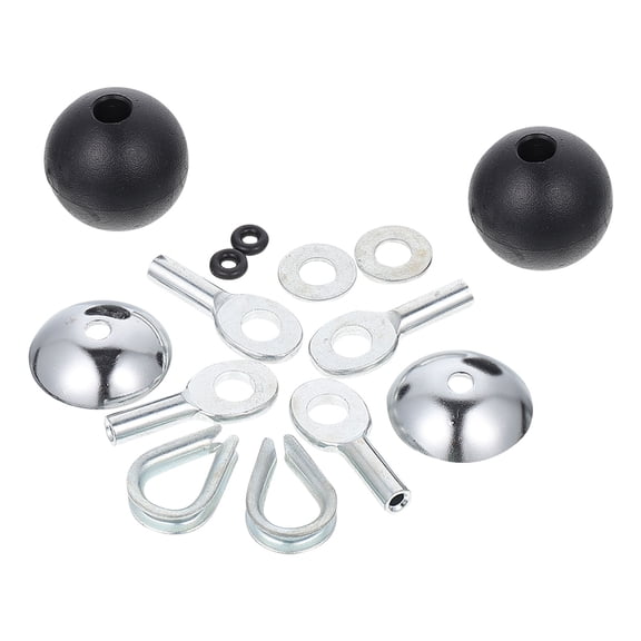 Niceauty 1 Set Cable Pull Grips Iron Plastic Assorted Color Fitness Equipment Parts