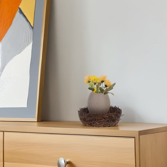 Niceauty Bird Nest Vase Ceramic Succulent Planter Multi Home Decoration Living Room 1 Set