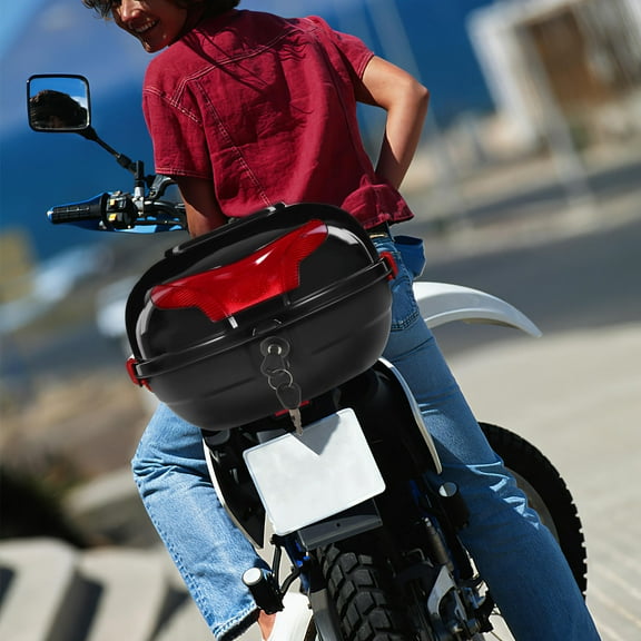 Niceauty 1 Set Motorcycle Rear Luggage Trunk Lock Zinc Alloy Trunk Key Replacement for ATVs