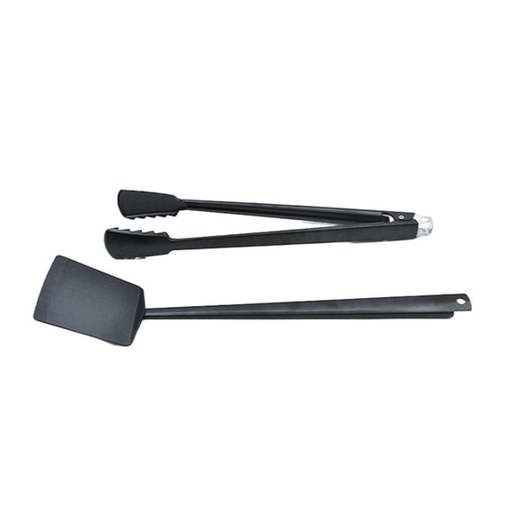 Niceauty 1Set Black Stainless Steel Grilling Clamp with Ergonomic Handle for Bbq Cooking