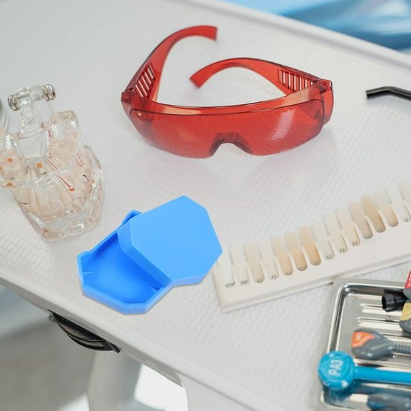 Niceauty 1 Set Of Blue Plastic Model Base Tool For Models And Impressions In Clinics