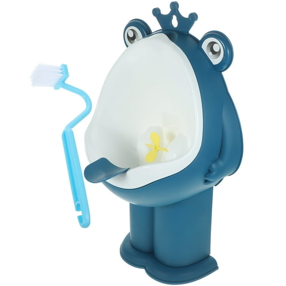 Niceauty 1 Set Toddler Urinal for Boys Dark Blue Plastic Wall Mountable Cartoon Appearance