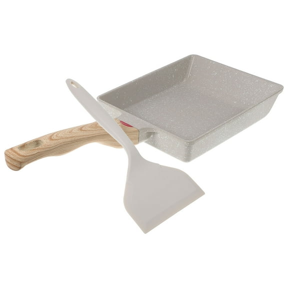 Niceauty 1Set Non Stick White Cooking Pan Multi Function Kitchen Frying Pan for Home Use