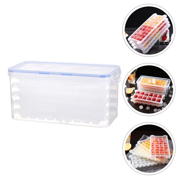 Niceauty Ice Block Maker Plastic Ice Cube Makers Transparent PP 1 Set