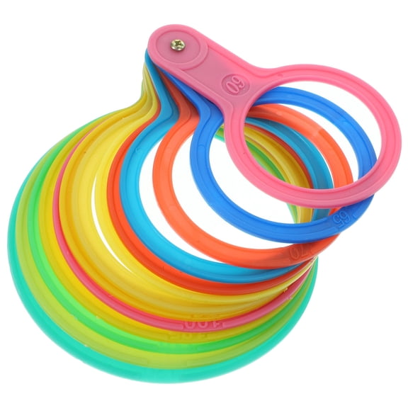 Niceauty 1 Set of Round Measuring Lap Tool for Assorted Color Plastic Easy to Use