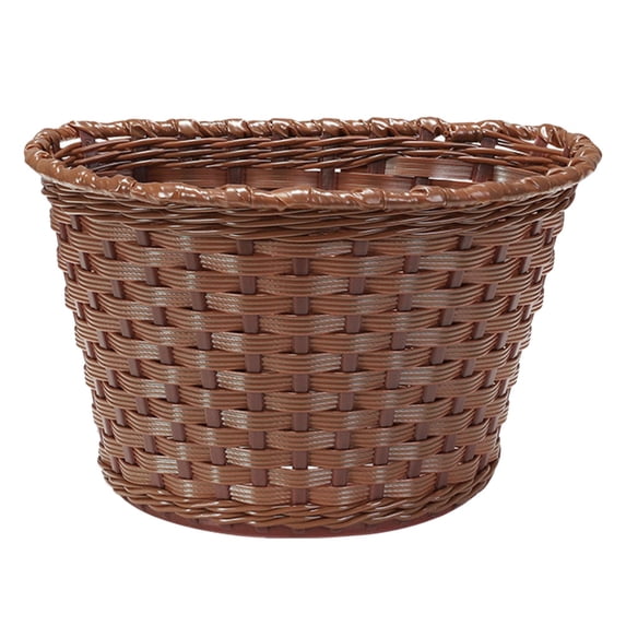 Niceauty 1Set Compact Brown Plastic Bike Basket Front Detachable Accessory