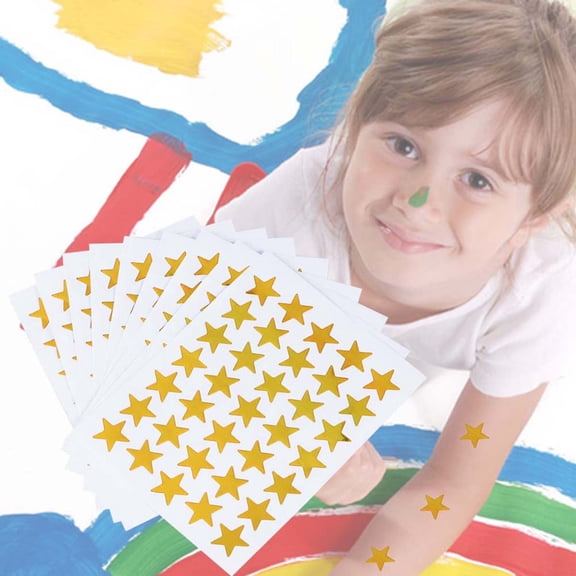 Niceauty 100Pack Golden Star Stickers for Students Selfadhesive for Reward Chart
