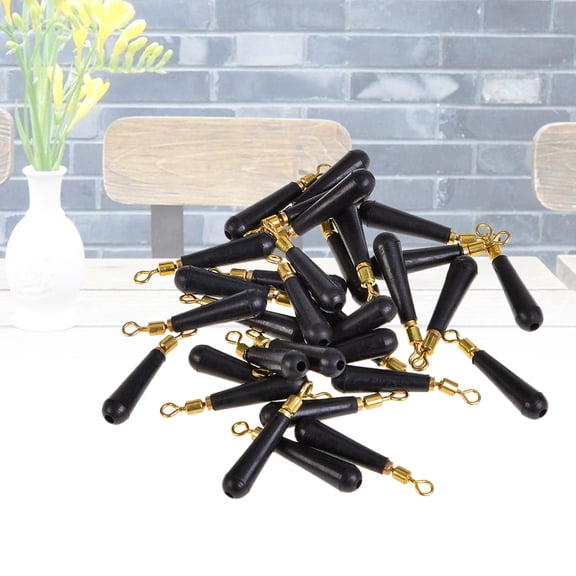 Niceauty 100Pcs Black Rubber Fishing Drift Seat for Stream Rivers and Ocean Fishing