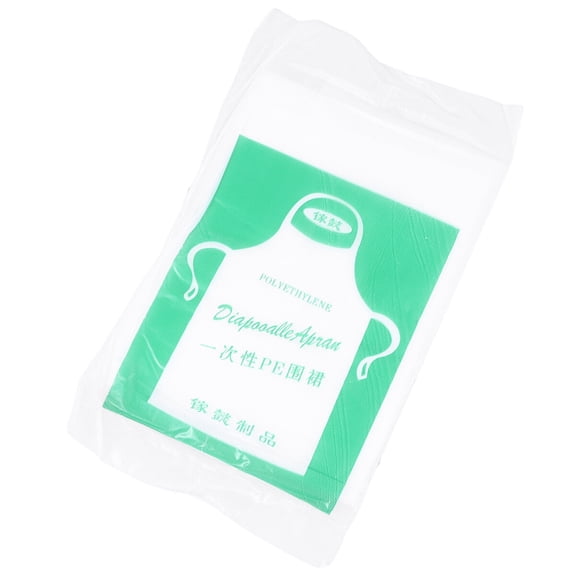 Niceauty Childs Apron Transparent PE 100Pcs for Drawing and Painting