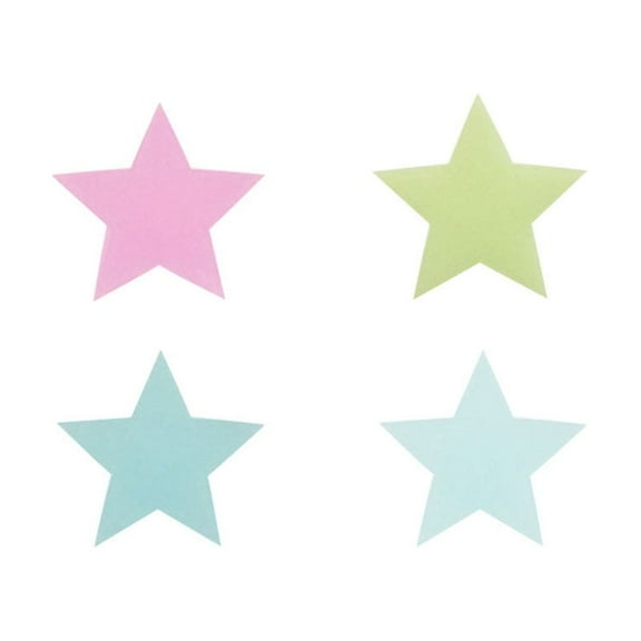 Niceauty Glowing Wall Stickers Star Shaped PVC 100Pcs Assorted Decor