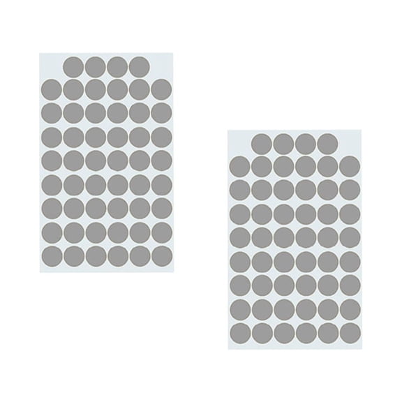 Niceauty 104PCS Round Circle Wall Decor Stickers Removable Dot Wall Sticker Silver
