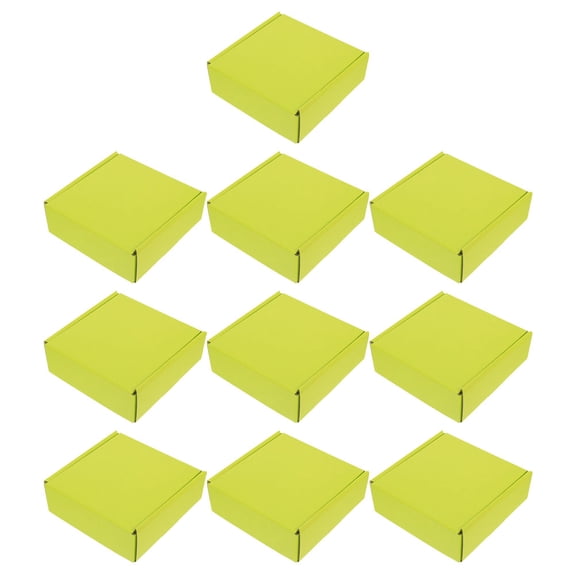 Niceauty 10Pcs Eco Friendly Green Shipping Boxes for Reliable Mailing Packing and Storage Solutions