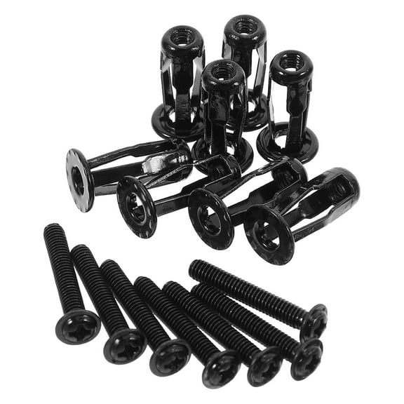 Niceauty 10Pack Threaded Inserts Durable Metal Expansion Nuts Carbon Steel Quick Installation for Home Repairs