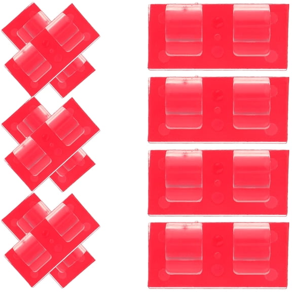 Niceauty 10Pcs Adhesive Outdoor Hooks Cord Holders PA Nylon Decoration Organization Homeowners