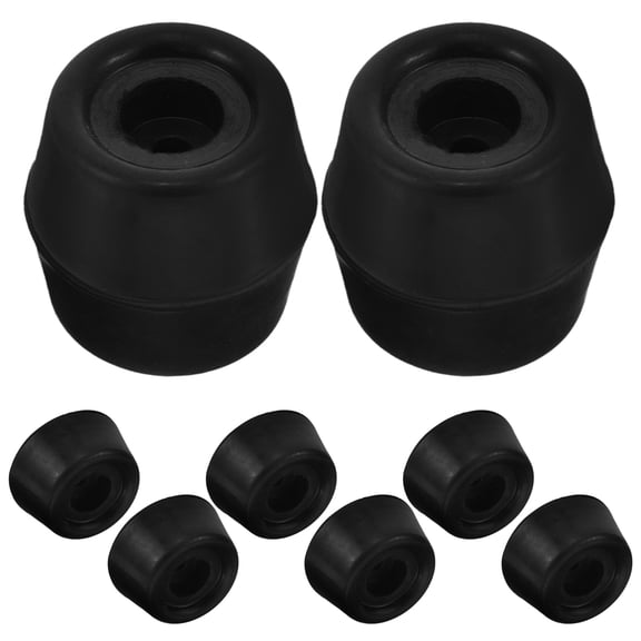 Niceauty Billiard Cue Bumper Rubber Black Universal Fit for Pool Cues 10Pcs
