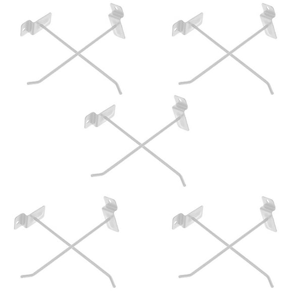 Niceauty 10Pcs White Commodity Display Hooks for Pegboard Supermarket Shelf Organization