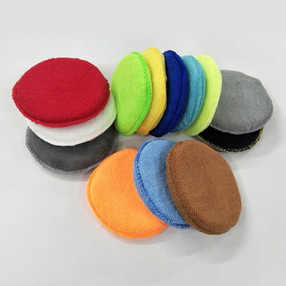 Niceauty 10Pcs Ultra Soft Microfiber Wax Applicator for Applying Wax Sealants and Glazes with Reusable Design