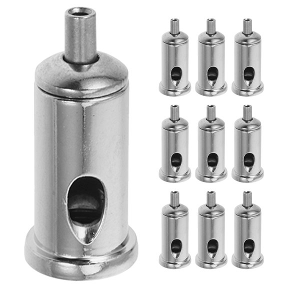 Niceauty 10Pcs Plated Silver Wire Rope Clip Clamp Durable Steel Cable Fastener for Lighting and Signage
